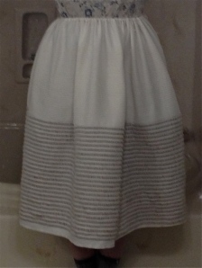 Corded petticoat finished.
