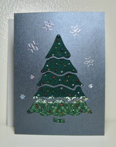 Christmas tree card